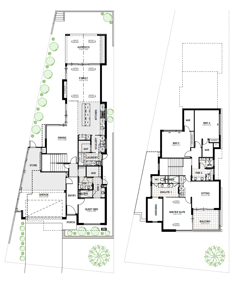 Three Storey Canal Home Design & Water Sports Storage